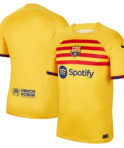 Barcelona Nike 2022/23 Fourth Breathe Stadium Replica Jersey - Yellow