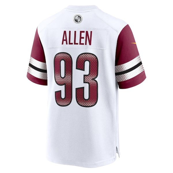 Jonathan Allen Washington Commanders Nike Game Jersey - White/Black/Burgundy - Image 4