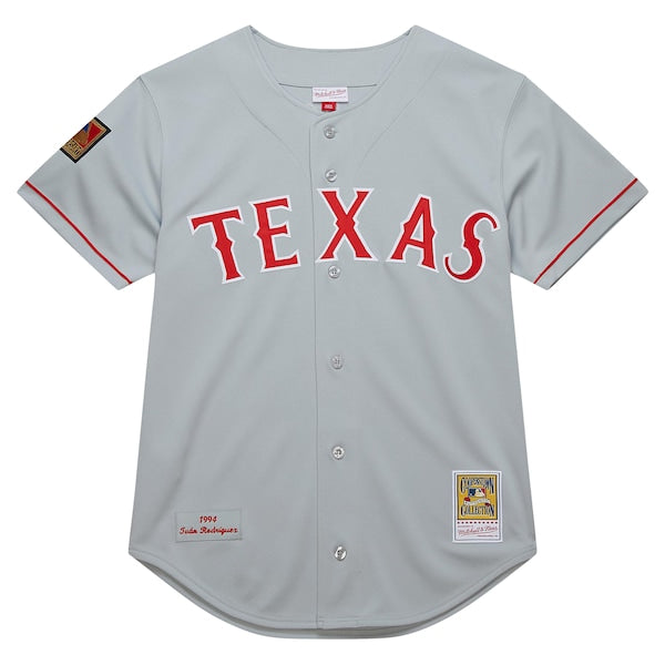 Ivan RodriguezTexas Rangers 1994 Cooperstown Collection Authentic Dark Jersey - Gray - Image 6