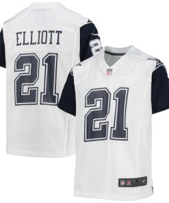 Ezekiel Elliott Dallas Cowboys Nike Youth Alternate Game Jersey - White