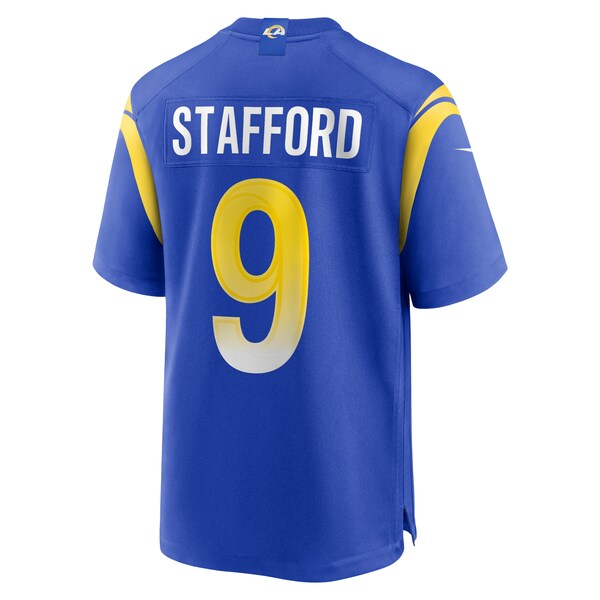 Matthew Stafford Los Angeles Rams Nike Youth Game Jersey - Royal/Cream/White - Image 6