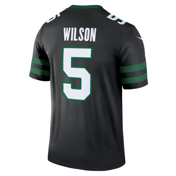 Garrett Wilson New York Jets Nike Alternate Legend Jersey - Legacy Black - Image 4