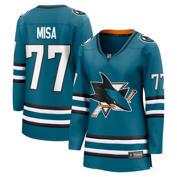 Michael Misa San Jose Sharks Women's Breakaway Jersey - Teal