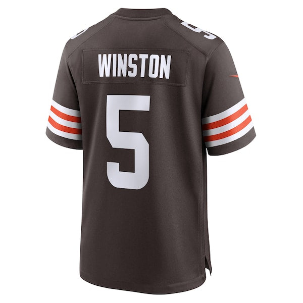 Jameis Winston Cleveland Browns Nike Team Game Jersey - Brown - Image 3