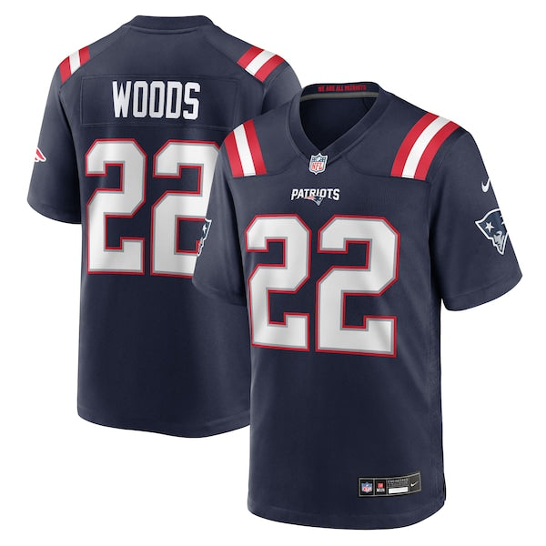 Charles Woods New England Patriots Nike Team Game Jersey - Navy
