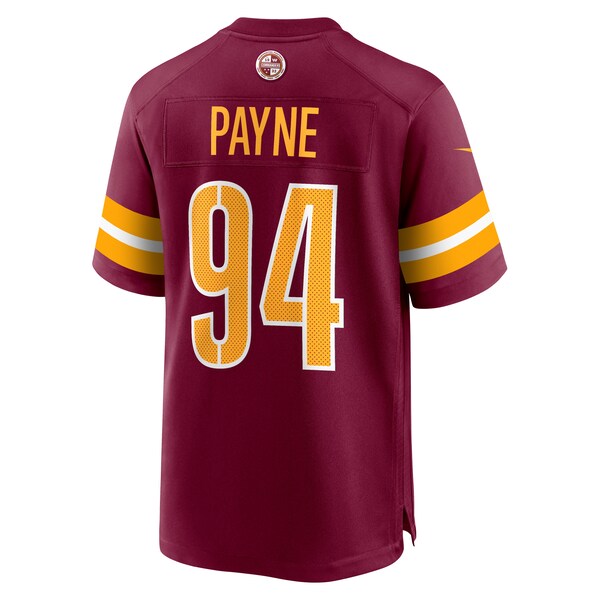 Daron Payne Washington Commanders Nike Player Game Jersey - Burgundy - Image 3