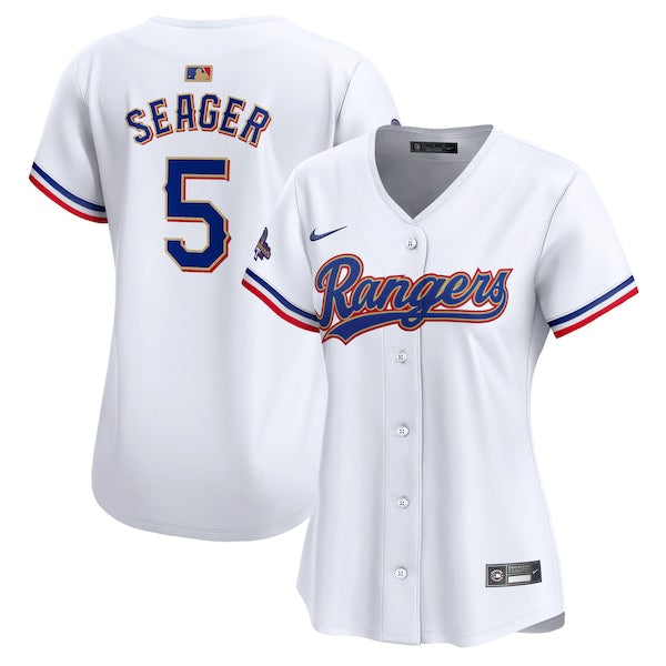 Corey Seager Texas Rangers Nike Women's 2024 Gold Collection Limited Player Jersey?ยจC White
