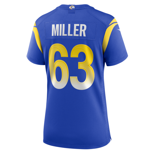 Grant Miller Los Angeles Rams Nike Women's Game Jersey - Royal - Image 3