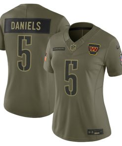 Jayden Daniels Washington Commanders Nike Women's 2025 Salute to Service Limited Jersey - Olive