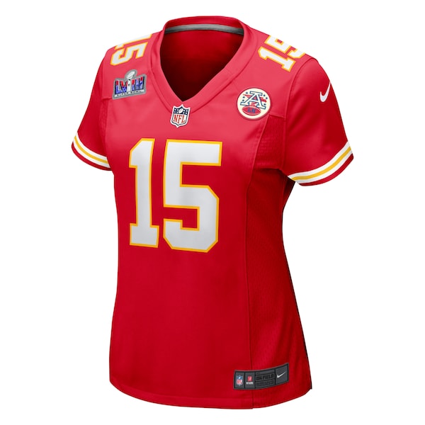 Patrick Mahomes Kansas City Chiefs Nike Women's Super Bowl LVIII Game Jersey - Red - Image 2