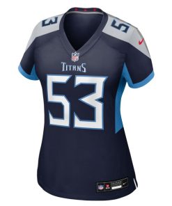 Alternative view of Curtis Bolton III Tennessee Titans Nike Women's Team Game Jersey -  Navy