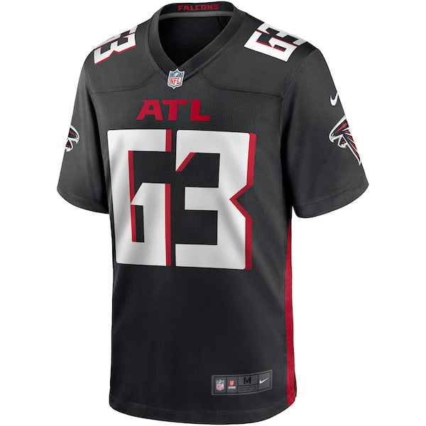 Chris Lindstrom Atlanta Falcons Nike Game Jersey - Black - Image 2