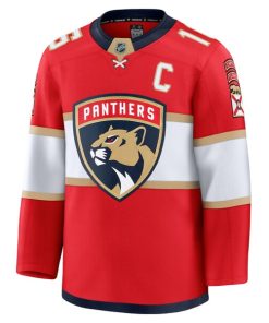 Alternative view of Aleksander Barkov Florida Panthers  Home Premium Jersey - Red