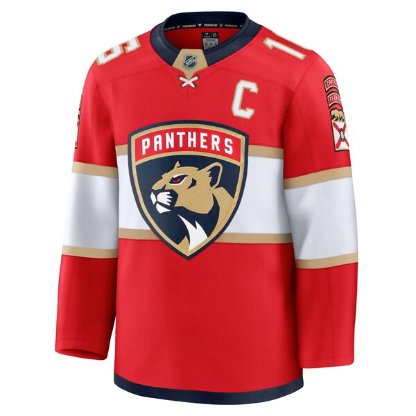 Aleksander Barkov Florida Panthers Home Premium Jersey - Red - Image 2