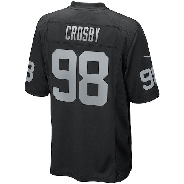 Maxx Crosby Las Vegas Raiders Nike Game Player Jersey - Black - Image 3