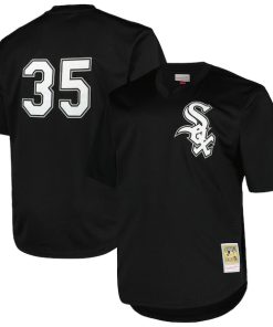 Alternative view of Frank Thomas Chicago White Sox Profile Big & Tall Cooperstown Collection Mesh Batting Practice Jersey - Black/Kelly Green