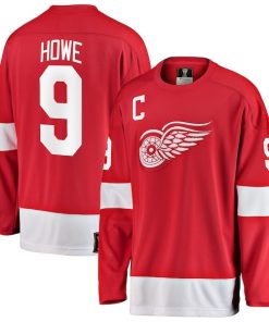 Gordie Howe Detroit Red Wings  Premier Breakaway Retired Player Jersey - Red