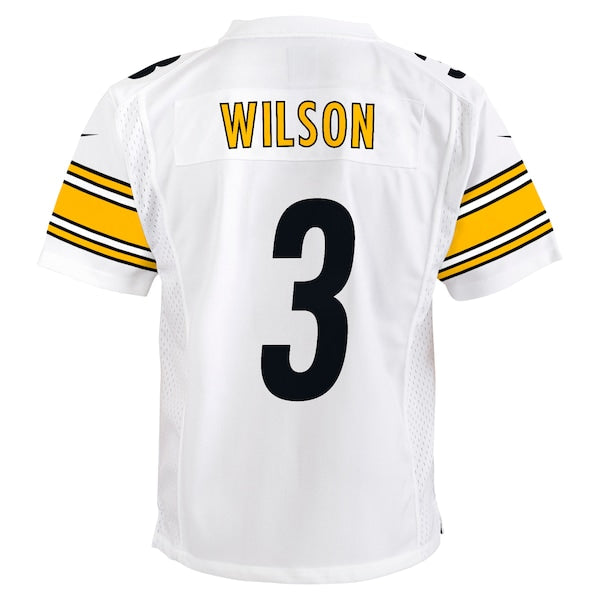Russell Wilson Pittsburgh Steelers Nike Youth Player Game Jersey - White - Image 4