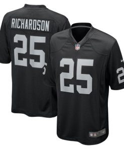 Decamerion Richardson Las Vegas Raiders Nike Team Game Jersey -  Black