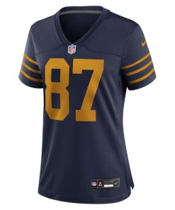 Alternative view of Romeo Doubs Green Bay Packers Nike Women's The 1923 Classic Game Jersey - Navy