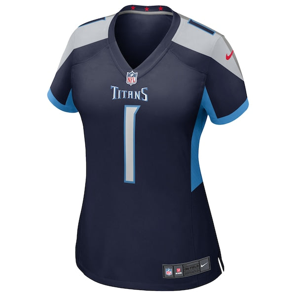 Cameron Ward Tennessee Titans Nike Women's 2025 NFL Draft First Round Pick Alternate Game Jersey - Navy/Light Blue - Image 3