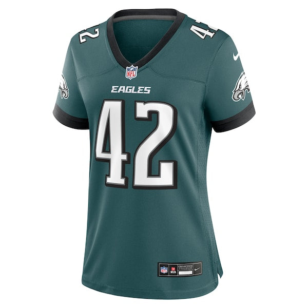 Oren Burks Philadelphia Eagles Nike Women's Game Jersey - Midnight Green - Image 2