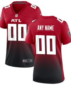 Atlanta Falcons Nike Women's Alternate Custom Game Jersey - Red