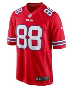 Alternative view of Dawson Knox Buffalo Bills Nike Alternate Game Jersey - Red