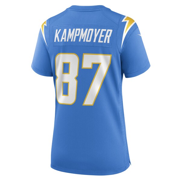 Hunter Kampmoyer Los Angeles Chargers Nike Women's Game Player Jersey - Powder Blue - Image 3