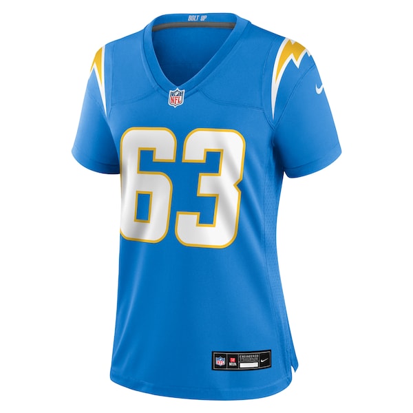 Josh Kaltenberger Los Angeles Chargers Nike Women's Team Game Jersey - Powder Blue - Image 2