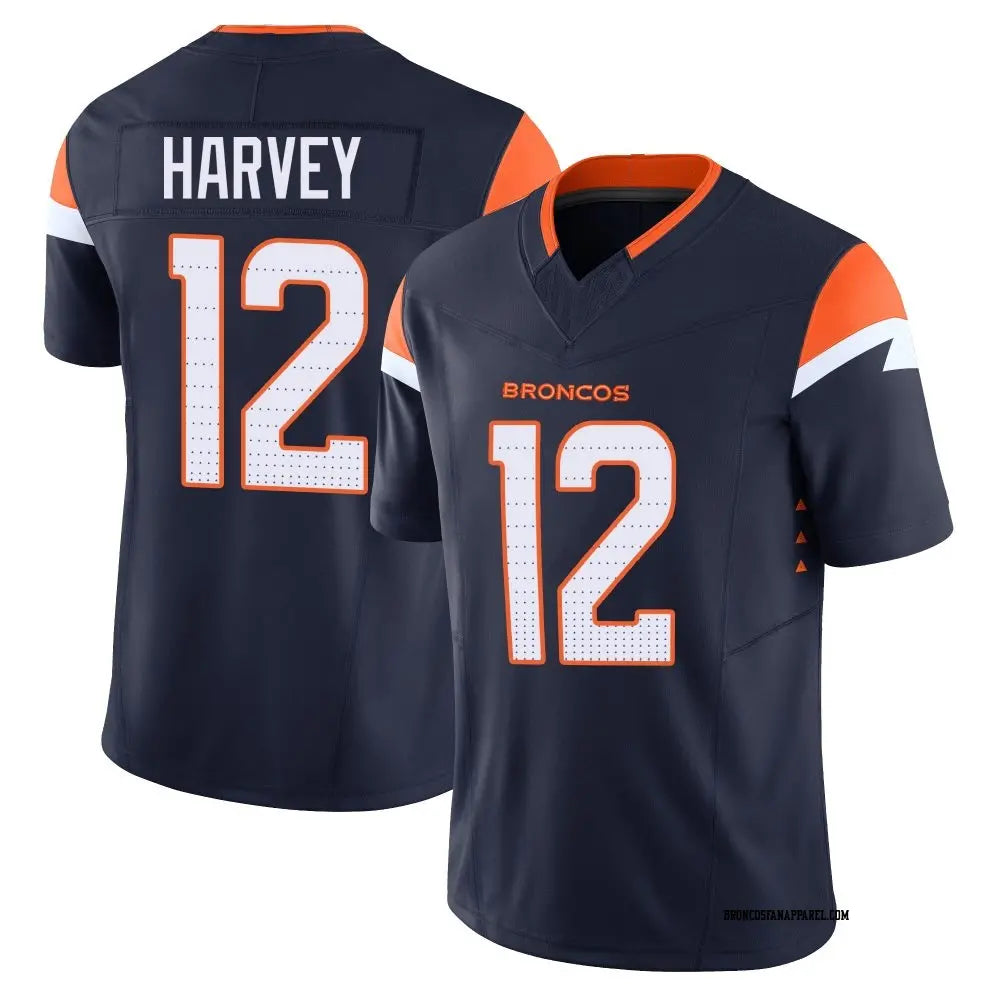Men's Denver Broncos RJ Harvey Nike Orange Alternate Vapor F.U.S.E Jersey