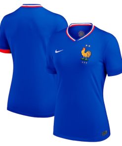 France National Team Nike Women's 2024 Home Replica Blank Jersey - Blue
