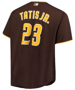 Alternative view of Fernando Tatis Jr. San Diego Padres Big & Tall Replica Player Jersey - Brown/Tan/White