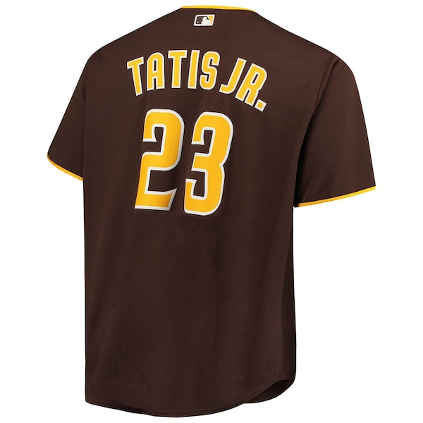 Fernando Tatis Jr. San Diego Padres Big & Tall Replica Player Jersey - Brown/Tan/White - Image 2