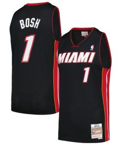 Chris Bosh Miami Heat  2012/13 Hardwood Classics Swingman Jersey - Black