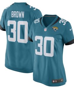 Montaric Brown Jacksonville Jaguars Nike Women's Game Player Jersey - Teal