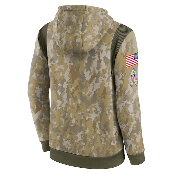 Indianapolis Colts Nike Salute To Service Therma Performance Pullover Hoodie - Camo - Image 3