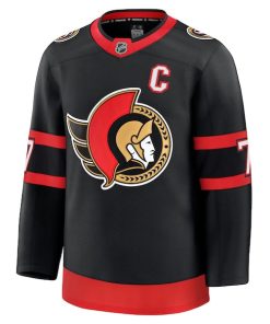 Alternative view of Brady Tkachuk Ottawa Senators  Home Premium Jersey - Black