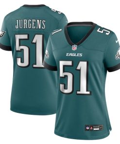 Alternative view of Cam Jurgens Philadelphia Eagles Nike Women's Team Game Jersey - Midnight Green