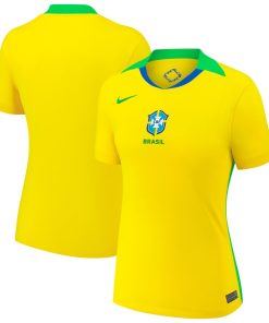 Brazil National Team Nike Women's 2025/26 Home Replica Jersey - Yellow