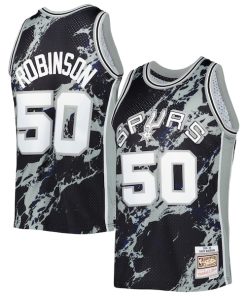 David Robinson San Antonio Spurs 1998/99 Hardwood Classics Marble Swingman Jersey - Black