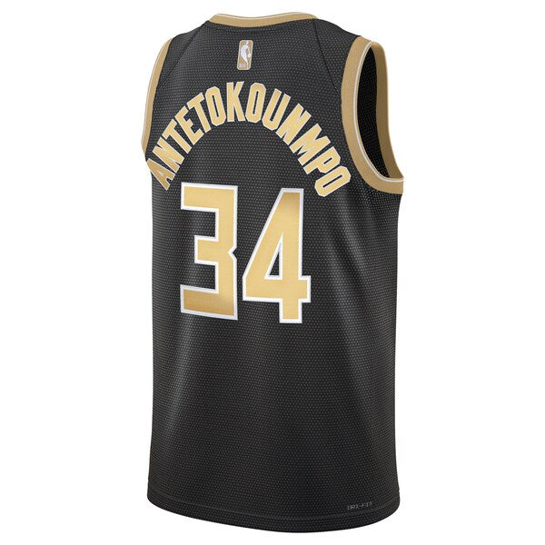 Giannis Antetokounmpo Milwaukee Bucks Nike Unisex Select Series Swingman Jersey?ยจC Black - Image 3