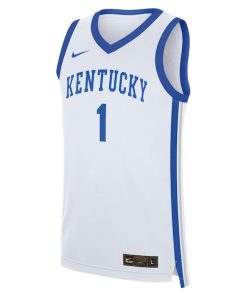 Alternative view of Devin Booker Kentucky Wildcats Nike Performance Replica Basketball Jersey - White