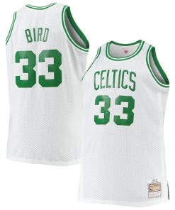 Larry Bird Boston Celtics Big & Tall 1985/86 Hardwood Classics Swingman Jersey - White