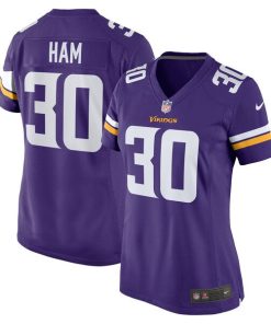 C.J. Ham Minnesota Vikings Nike Women's Game Jersey - Purple
