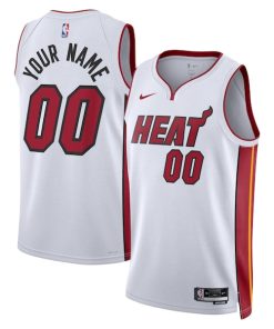 Miami Heat Nike Unisex Swingman Custom Jersey White - Association Edition