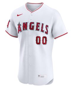 Alternative view of Los Angeles Angels Nike  Home Elite Pick-A-Player Retired Roster Jersey - White