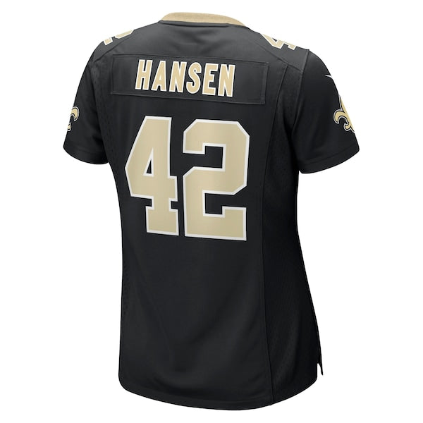 Chase Hansen New Orleans Saints Nike Women's Game Jersey - Black - Image 3
