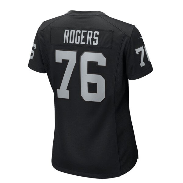Caleb Rogers Las Vegas Raiders Nike Women's Team Game Jersey - Black - Image 3