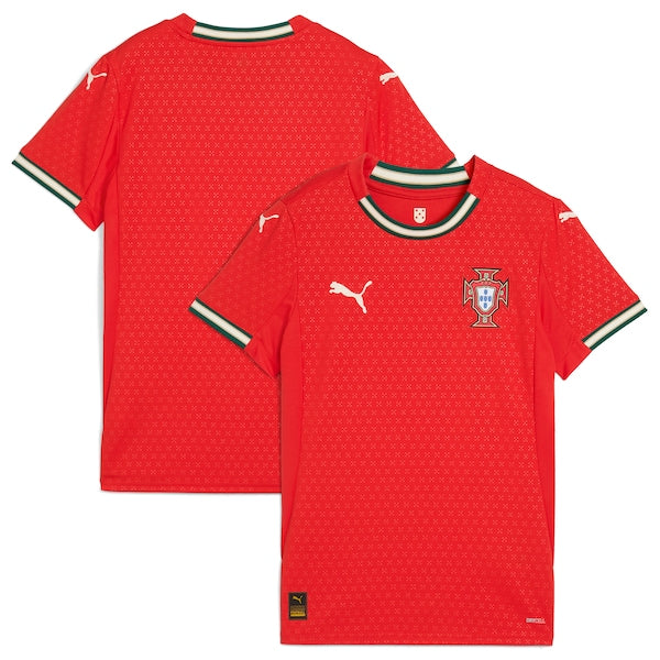 Portugal National Team Puma Women's 2025 Home Replica Jersey - Red/White - Image 2